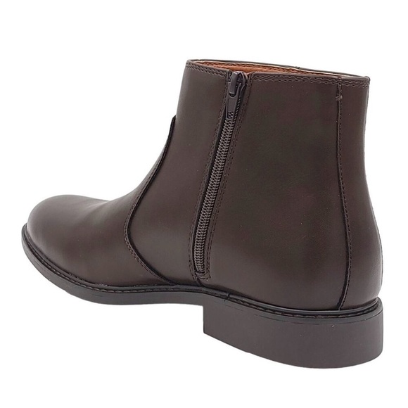 ??Alfani Men\'s Liam Side-Zip Boots | Espresso | SZ. 8M